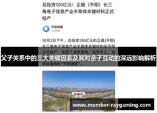 父子关系中的三大关键因素及其对亲子互动的深远影响解析